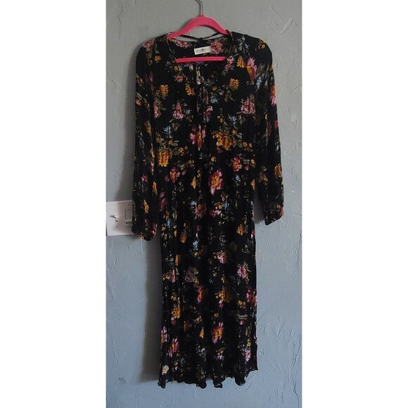 Natural Life Women's Dress Size S,Floral, Rayón, 15.5 Inch Of Arm To Arm (Total - Picture 1 of 8